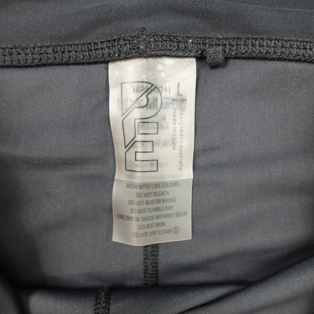 PE Nation Leggings Womens Large Black Brawler Side Stripe Logo Activewear - Picture 8 of 11